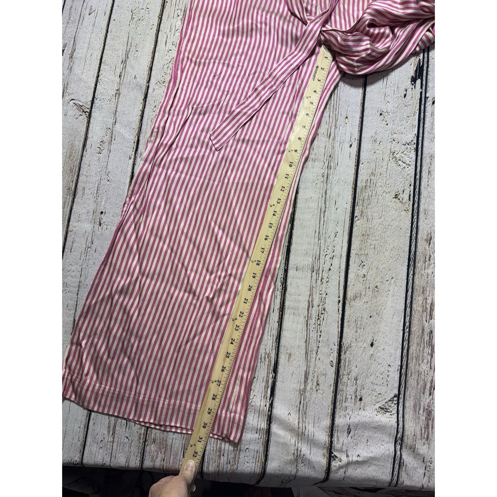 ett:twa by Anthropologie Womens Size US 14 Striped Pink Wide Leg‎ Pants NWT - Picture 7 of 11